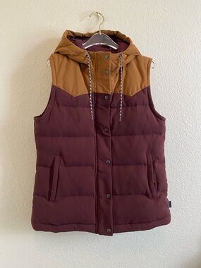 Patagonia Bivy Hooded Vest Dark Ruby